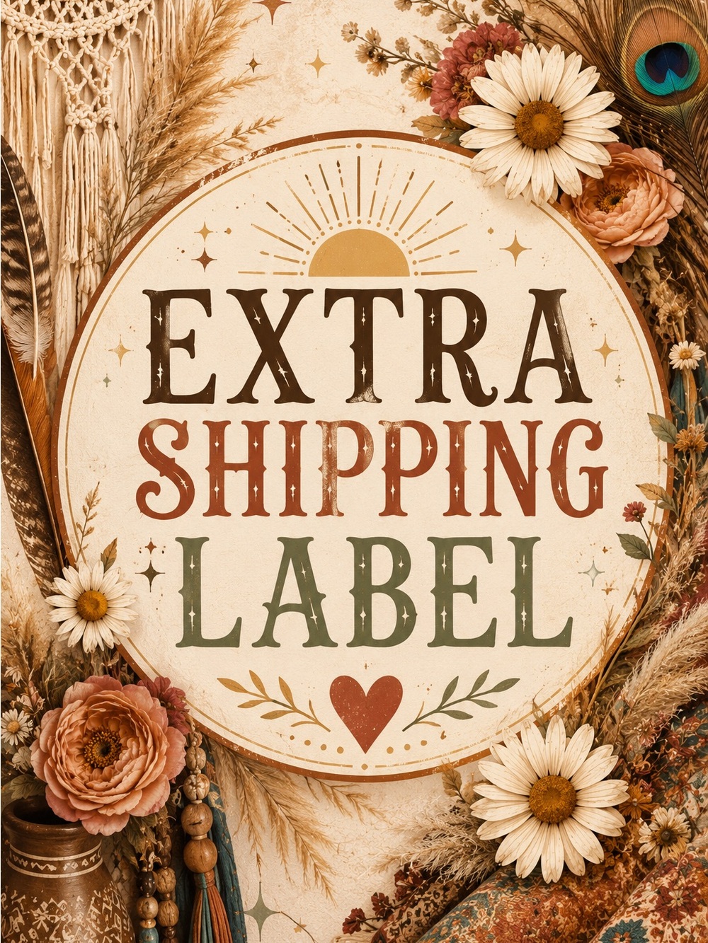 Extra Shipping Label 🤎